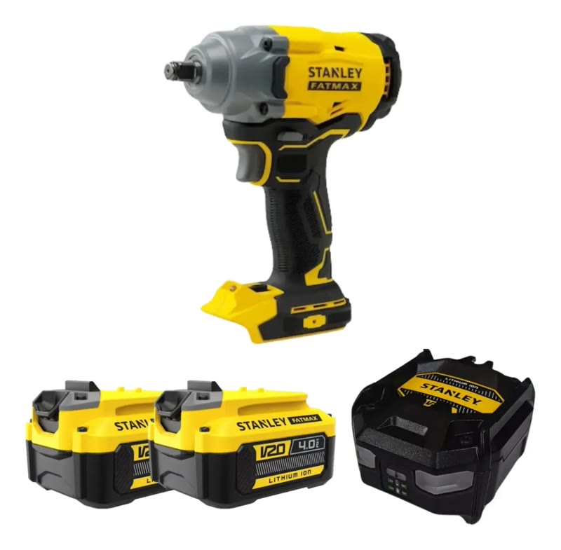 Chave de Impacto Stanley SBW920 com 2 baterias e carregador